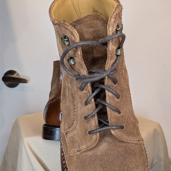 Bowen Equestrian Oxford Style Lace-Up Leather Boots - sz 7.5 - Picture 8 of 16